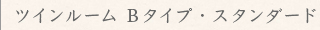 ツインルーム Bタイプ